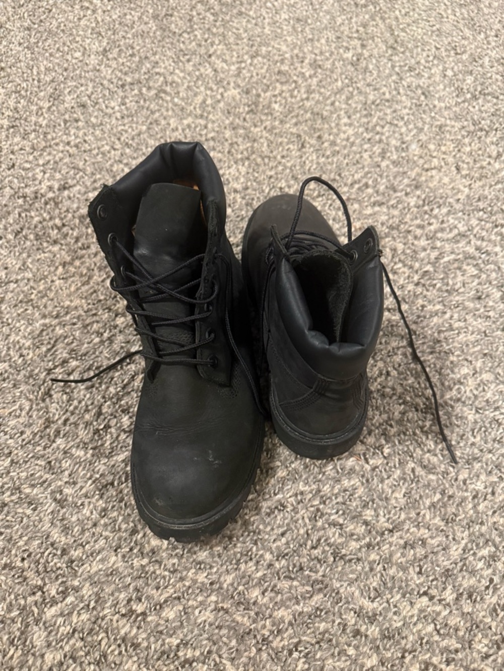 Timberland Men's Black Lace-Up Work Boots